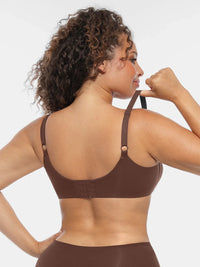 Feelingirl Underwire Adjustable Deep V-neck Bra