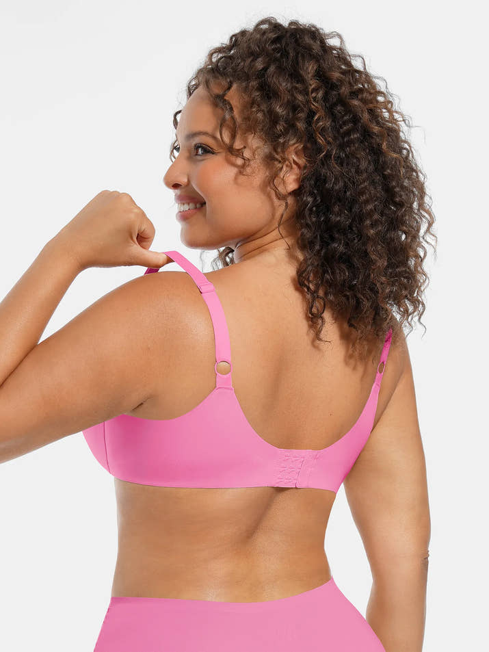 Feelingirl Underwire Adjustable Deep V-neck Bra