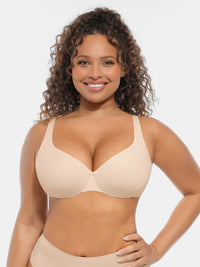 Feelingirl Underwire Adjustable Deep V-neck Bra