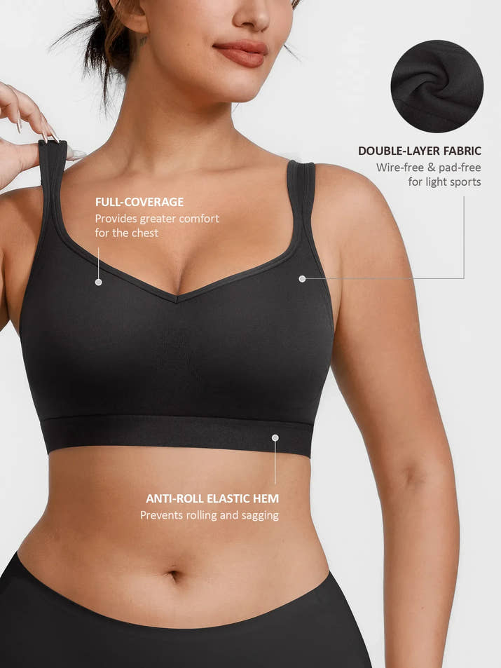Feelingirl Full Coverage Smoothing Wireless Bra