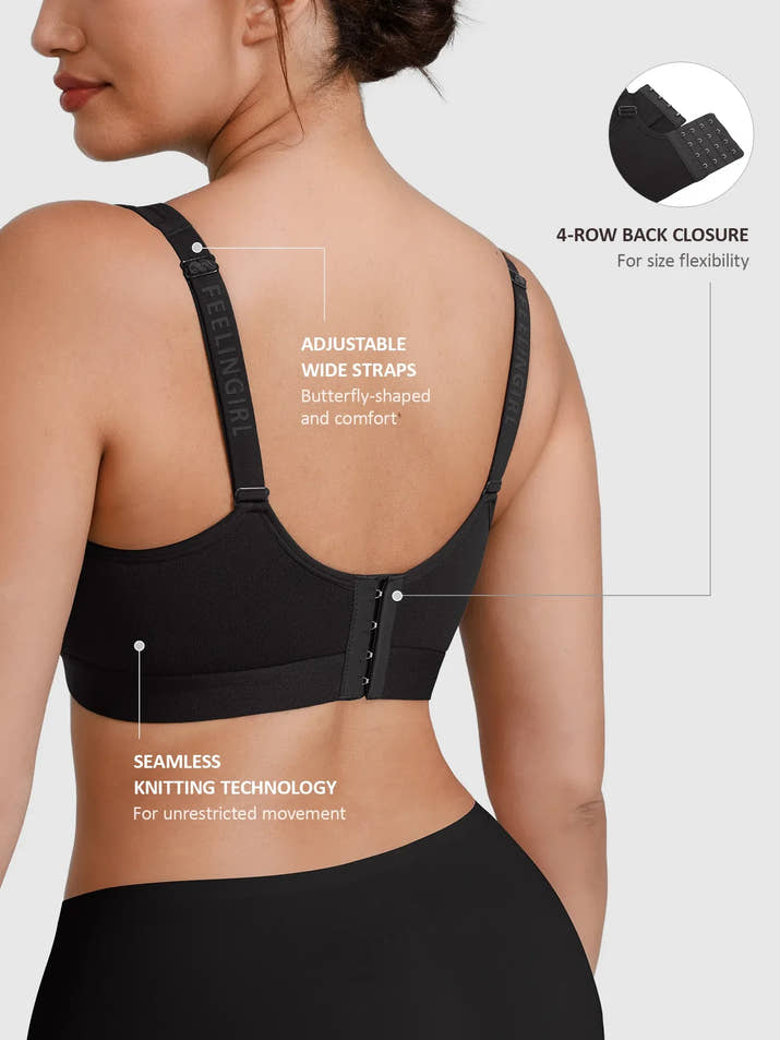 Feelingirl Full Coverage Smoothing Wireless Bra