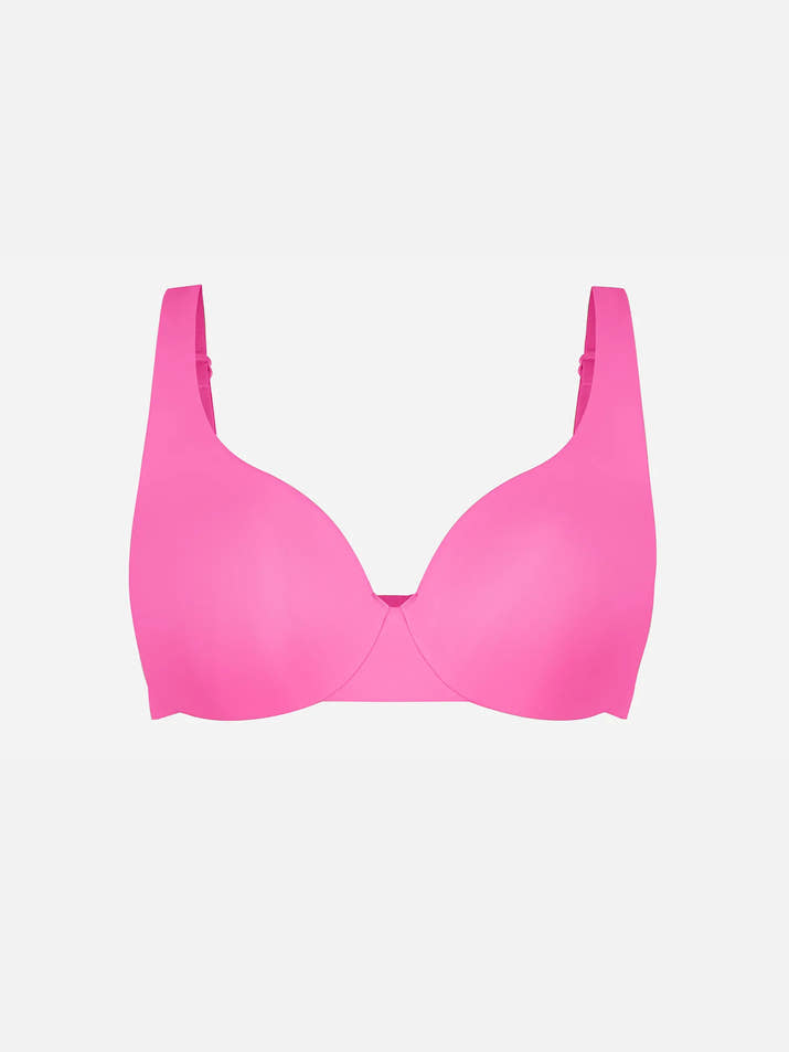 Feelingirl Underwire Adjustable Deep V-neck Bra