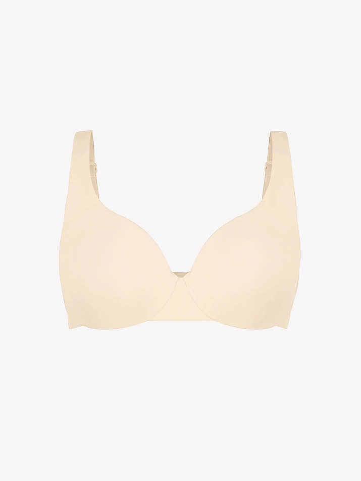 Feelingirl Underwire Adjustable Deep V-neck Bra