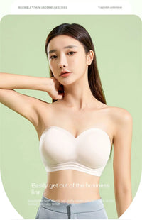 Push Up Bra For Women Sexy Bralette Wireless Soft Seamless Brassiere Comfortable Gathered Female Externally Expanded Lingerie