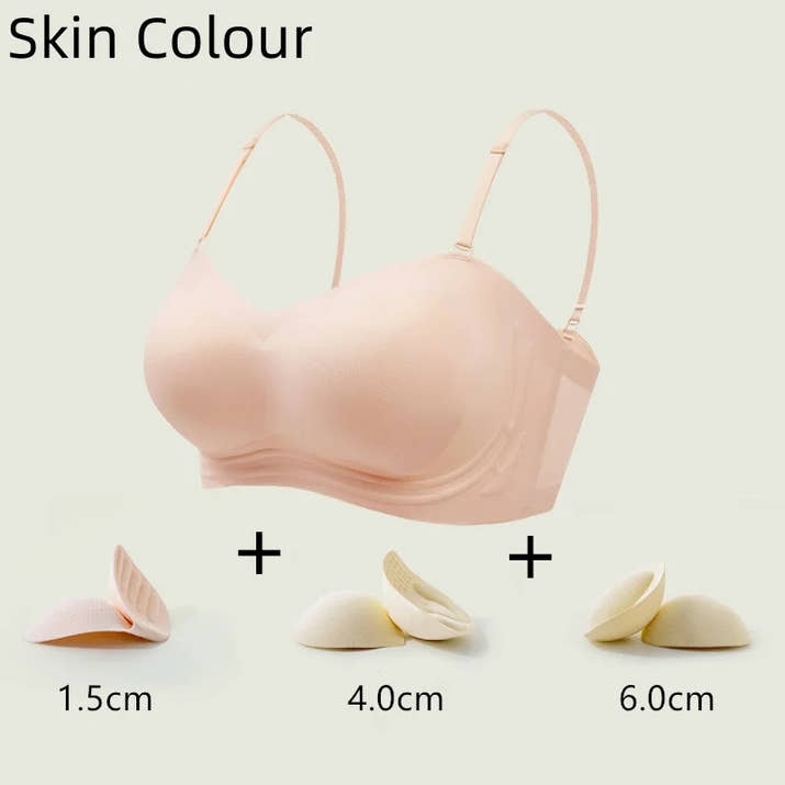 Push Up Bra For Women Sexy Bralette Wireless Soft Seamless Brassiere Comfortable Gathered Female Externally Expanded Lingerie