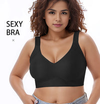 Wireless Bras for Women Seamless Full Coverage Bra No Underwire Soft Push Up Everyday Bralette