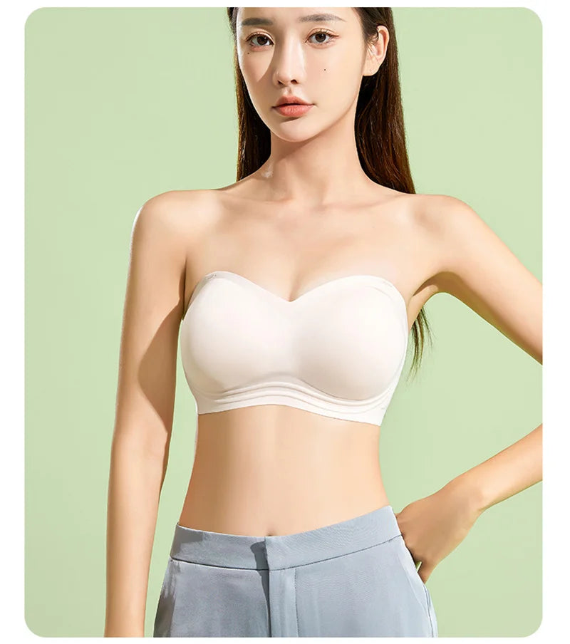 Push Up Bra For Women Sexy Bralette Wireless Soft Seamless Brassiere Comfortable Gathered Female Externally Expanded Lingerie