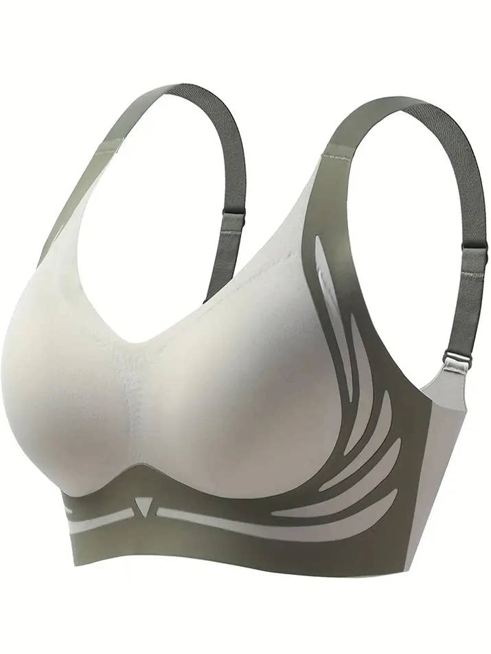 Women's Gather Wireless Bra Push-up Women Gathered Up Soft Support Adjustable Underwear Anti-sagging Seamless Lift-up Bra M-2XL