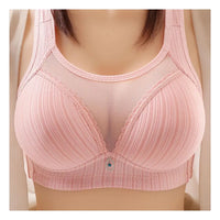 Seamless Wireless Women Bra Sexy See Through Chest Pad Wide Shoulder Strap Push Up Lady Bra Sexy Ladies Sports Bra Nursing Bras