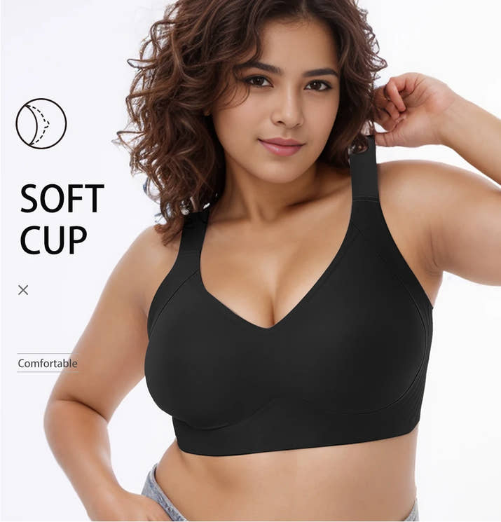 Wireless Bras for Women Seamless Full Coverage Bra No Underwire Soft Push Up Everyday Bralette