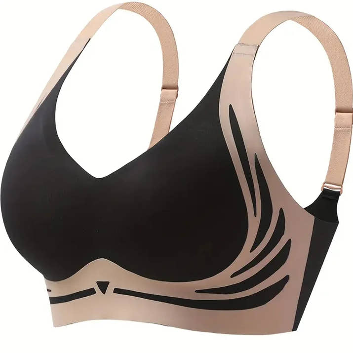 Women's Gather Wireless Bra Push-up Women Gathered Up Soft Support Adjustable Underwear Anti-sagging Seamless Lift-up Bra M-2XL