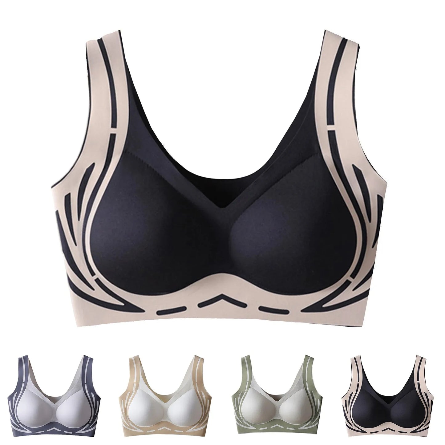 2025 New Summer Women Comfort Anti-Sagging Bra Wireless Underwear Bras Push Up Seamless Lingerie For Sport Daily Wear Bra Female