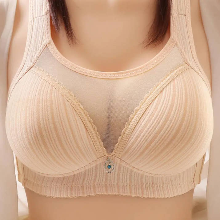 Seamless Wireless Women Bra Sexy See Through Chest Pad Wide Shoulder Strap Push Up Lady Bra Sexy Ladies Sports Bra Nursing Bras