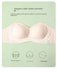 Push Up Bra For Women Sexy Bralette Wireless Soft Seamless Brassiere Comfortable Gathered Female Externally Expanded Lingerie