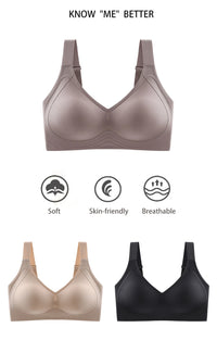 Wireless Bras for Women Seamless Full Coverage Bra No Underwire Soft Push Up Everyday Bralette