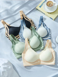 Women's Gather Wireless Bra Push-up Women Gathered Up Soft Support Adjustable Underwear Anti-sagging Seamless Lift-up Bra M-2XL