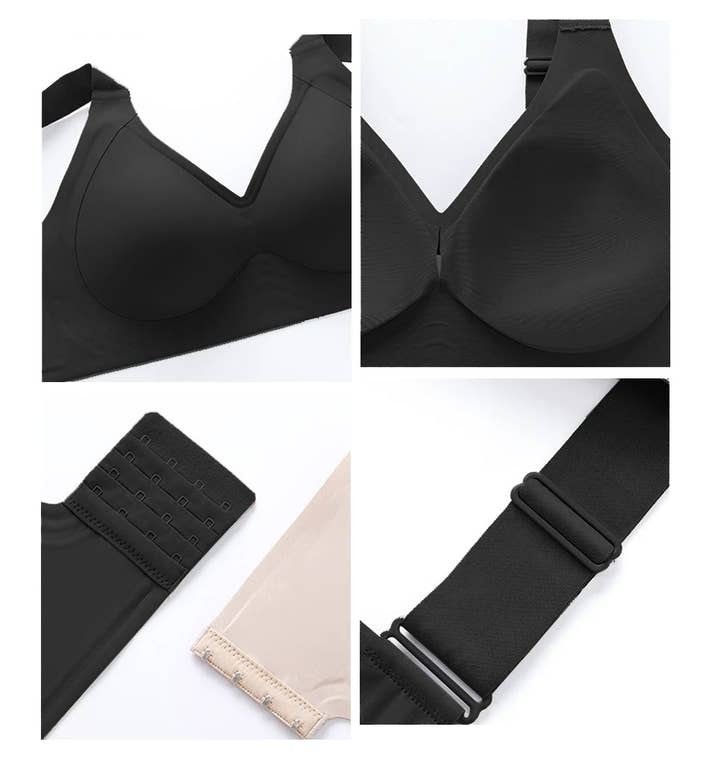Wireless Bras for Women Seamless Full Coverage Bra No Underwire Soft Push Up Everyday Bralette