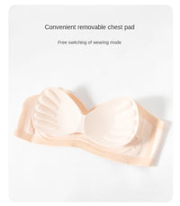 Push Up Bra For Women Sexy Bralette Wireless Soft Seamless Brassiere Comfortable Gathered Female Externally Expanded Lingerie